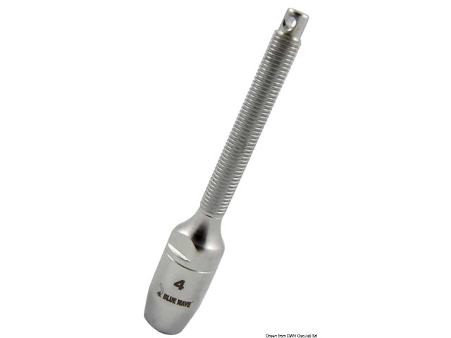 Terminale filettato x rig tessile per cima Ø4 mm