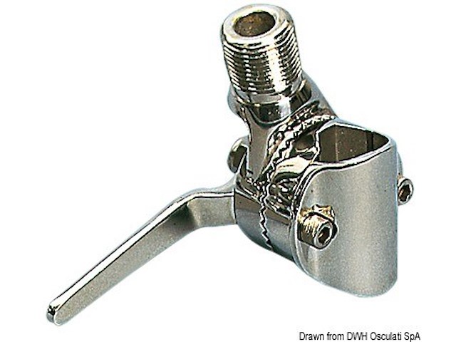 Base antenna per pulpito inox 22/25 mm