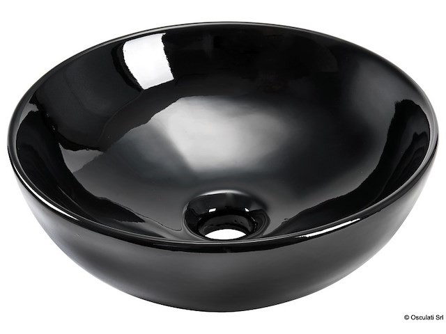 Lavello semisferico ceramica 365 mm nero
