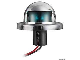 Fanalino ABS cromato verde 112°