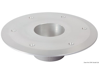 Base inferiore lega lucidata Ø 80 mm