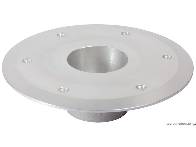 Base inferiore lega lucidata Ø 80 mm