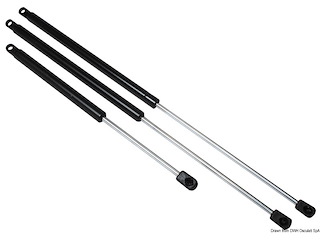 Molla gas occhio-sfera 20 kg 550 mm