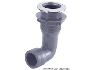 Scarico plastica 90° - 1/2"