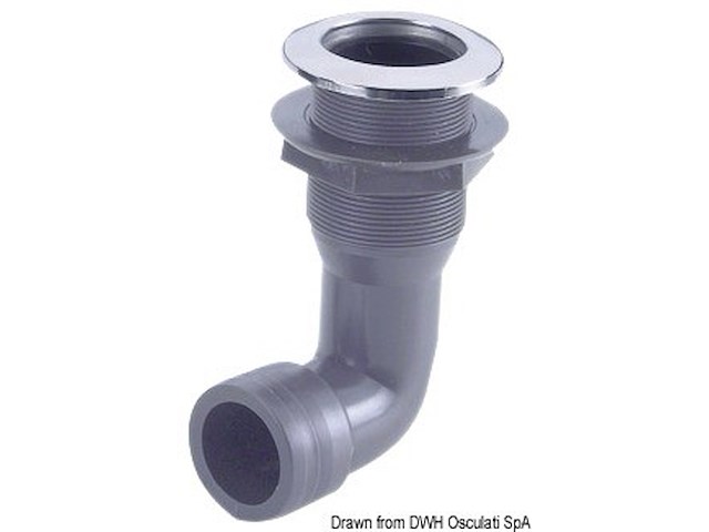 Scarico plastica 90° - 1/2"