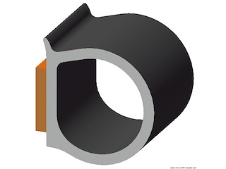 Profilo autoadesivo 11,4 x 10,3 mm