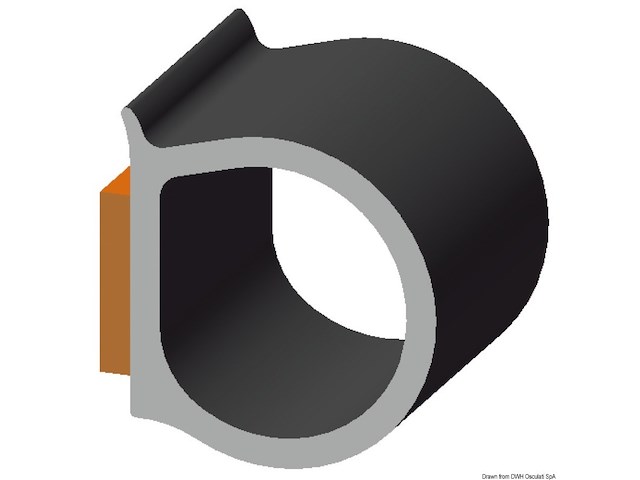 Profilo autoadesivo 11,4 x 10,3 mm