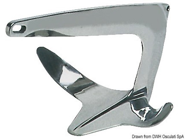 Ancora Trefoil inox 7,5 kg