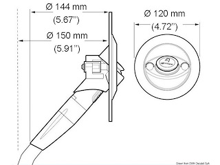 Doccia Twist calda/fredda angolata grigia