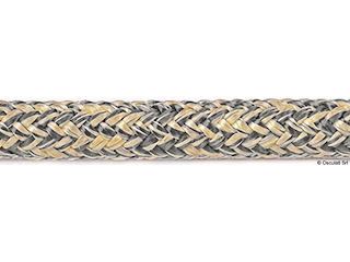 Doppia treccia misto Kevlar poliestere rossa 12mm