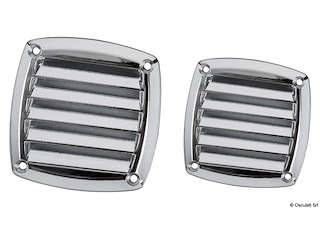 Griglia ABS 125x125 mm cromata