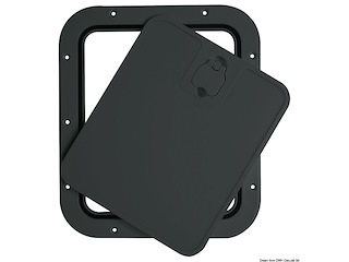 Portello estraibile nero 305 x 355 mm