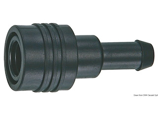 Attacco femmina Suzuki piccolo portagomma Ø10 mm