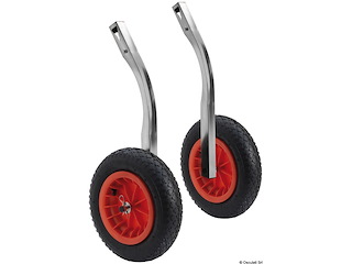 Ruote alaggio per gommoni 180kg, tipo ribaltabile