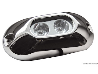 Faro subacqueo 2 LED blu