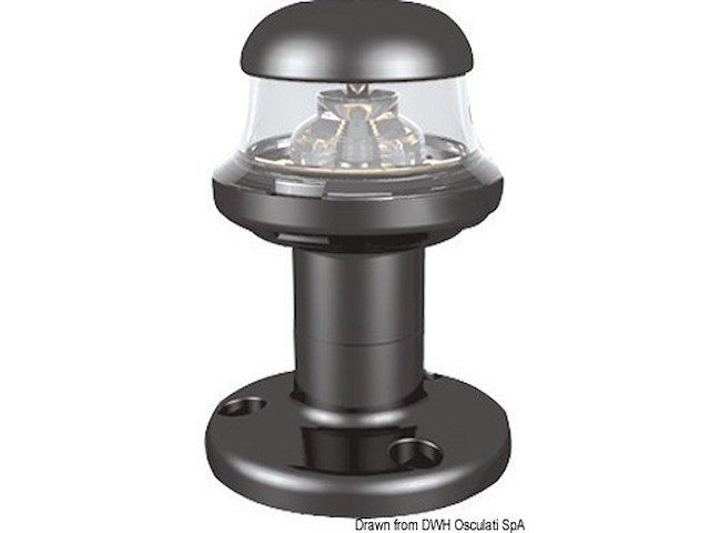 Fanale nero led 360°