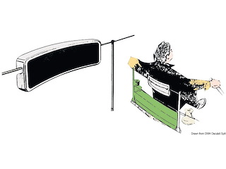 Schienalino bianco per battagliola