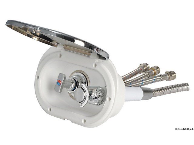 Box doccia con tubo inox 4 m