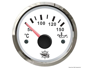 Indicatore temperatura olio 50/150° bianco/lucida