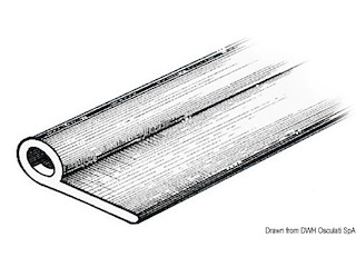 Profilo grigio scuro RAL 7012 2x34,1x13,5 mm