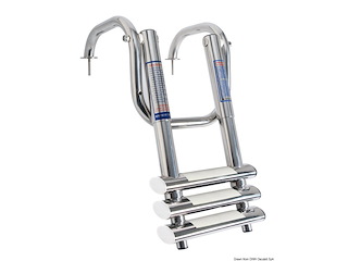 Scaletta telescopica con maniglie 3 gradini