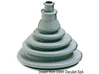 Soffietto passacavi gomma grigia