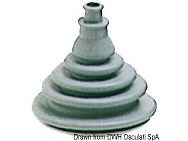 Soffietto passacavi gomma grigia