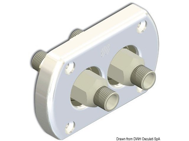 Passaparatia bianco doppio raccordo