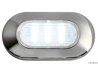 Luce di cortesia ovale 6 LED bianchi