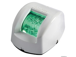 Fanale di via Mouse verde corpo ABS bianco