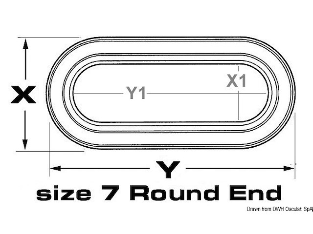 Oblò inox Lewmar 7RE