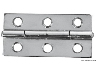 Cerniera inox mm 60x30