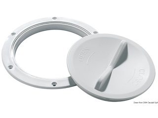 Tappo ispezione bianco 152 mm apertura facilitata