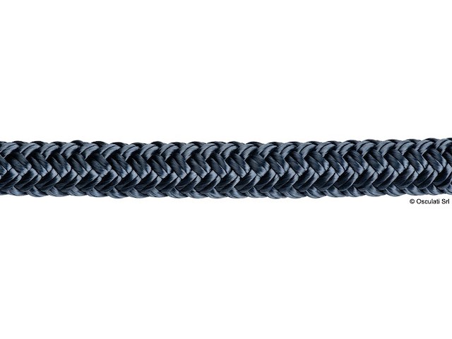 Doppia treccia blu mm 12