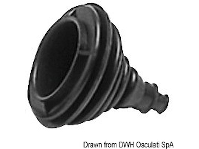 Soffietto passacavi gomma nera