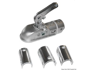 Gancio traino tondo da 35 a 50 cm max 2000 kg