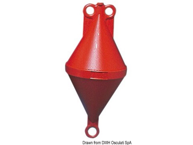 Gavitello bicono giallo 27x60 cm