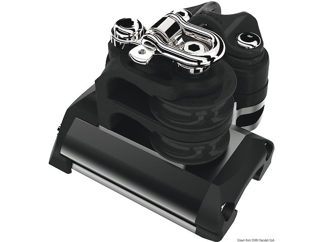 Terminale 1 puleggia doppia arricavo strozzatore a coppia