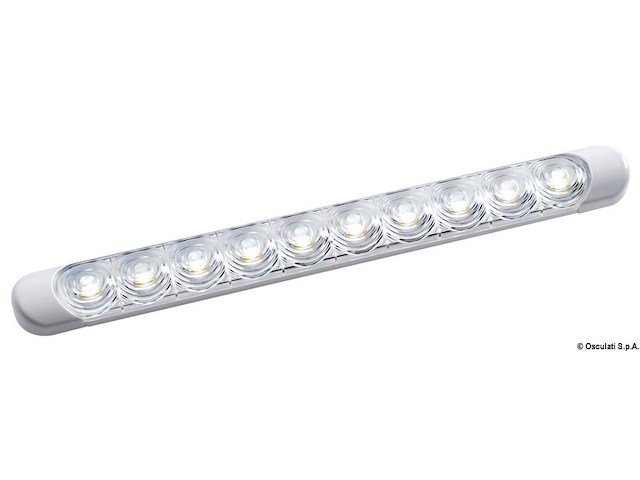 Plafoniera LED da appoggio bianca 230x24x11 mm