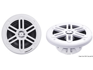 Coppia di casse stereo doppio cono bianche 6,5" - 2X120W