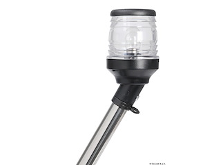 Asta 360° 60 cm in asse fanale nero