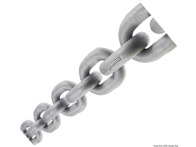 Catena zincata AQUA 7 calibrata 8 mm x 50 m