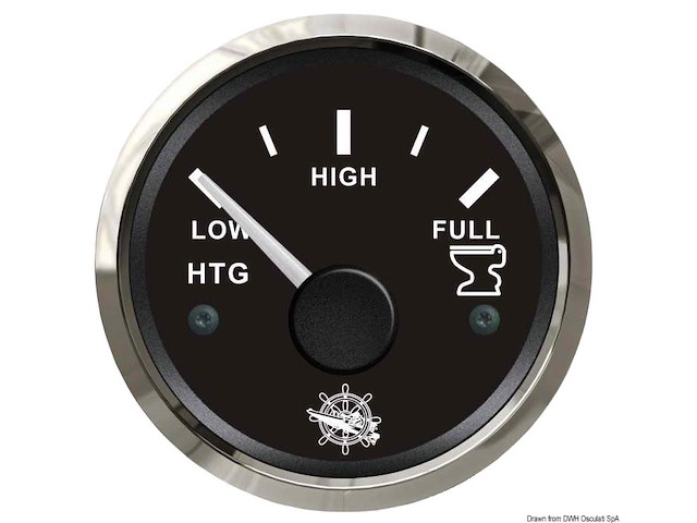 Indicatore acque nere 10/180 ohm nero/lucida