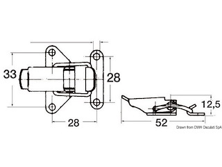 Chiusura a leva inox 52mm