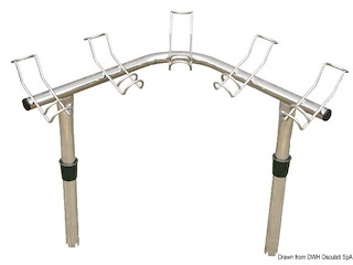 Reggicanne inox 5 posti