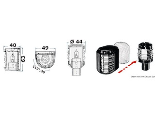 Fanale Utility 88 poppa bianco/bianco