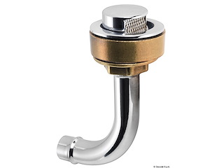 Sfiato ottone cromato 20 mm 90° sinistro