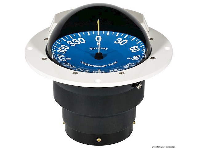 Bussola Ritchie Supersport 5" bianca/blu