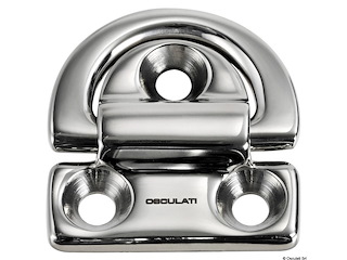 Pad eye 75x77 mm anello 10 mm carico di rottura 7000 kg