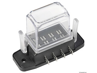 Scatola portafusib. lamellari alta imper. 4 posti